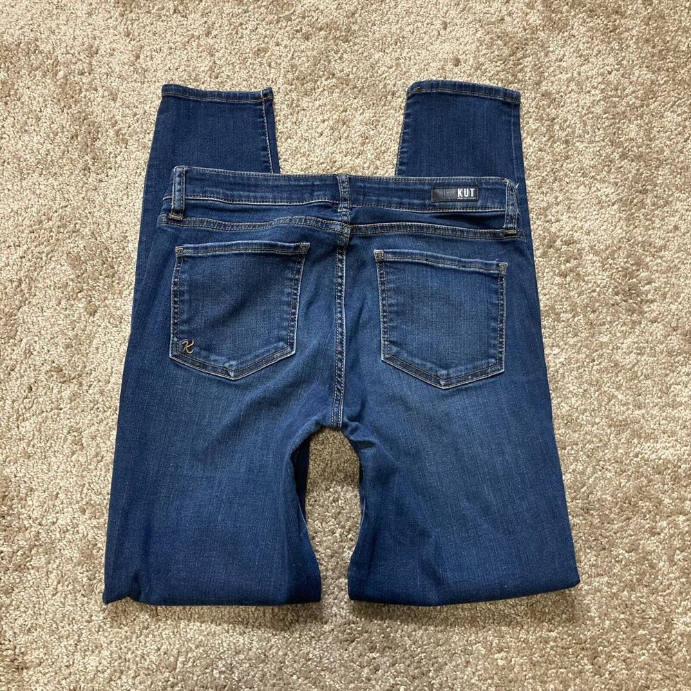 Kut from the Kloth Diana Skinny Size 6 Stretch Mid Women Denim Blue Jeans Pants